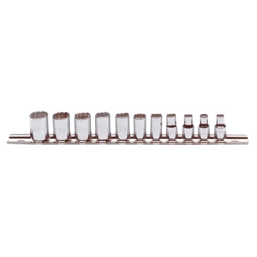 Proto J47201 1/4 Drive 11 Pc. Metric Socket Set - 12 Point