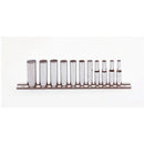 Proto J47203 1/4" Drive 11 Pc. Metric Deep Socket Set - 12 Point