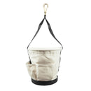 Klein Tools 5171PS Heavy-Duty Tapered Wall Bucket 4 Pockets - 4