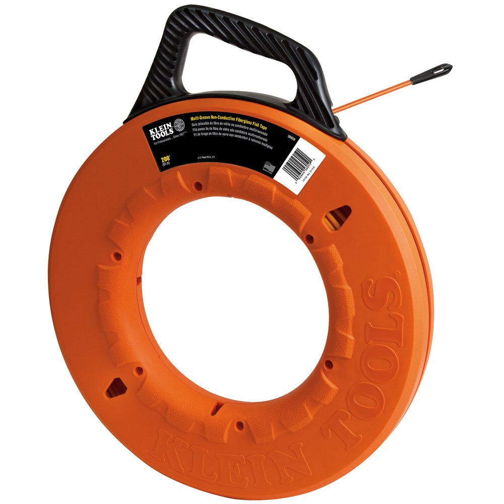 Klein 56059 Grooved Fiberglass Fish Tape 200-Foot