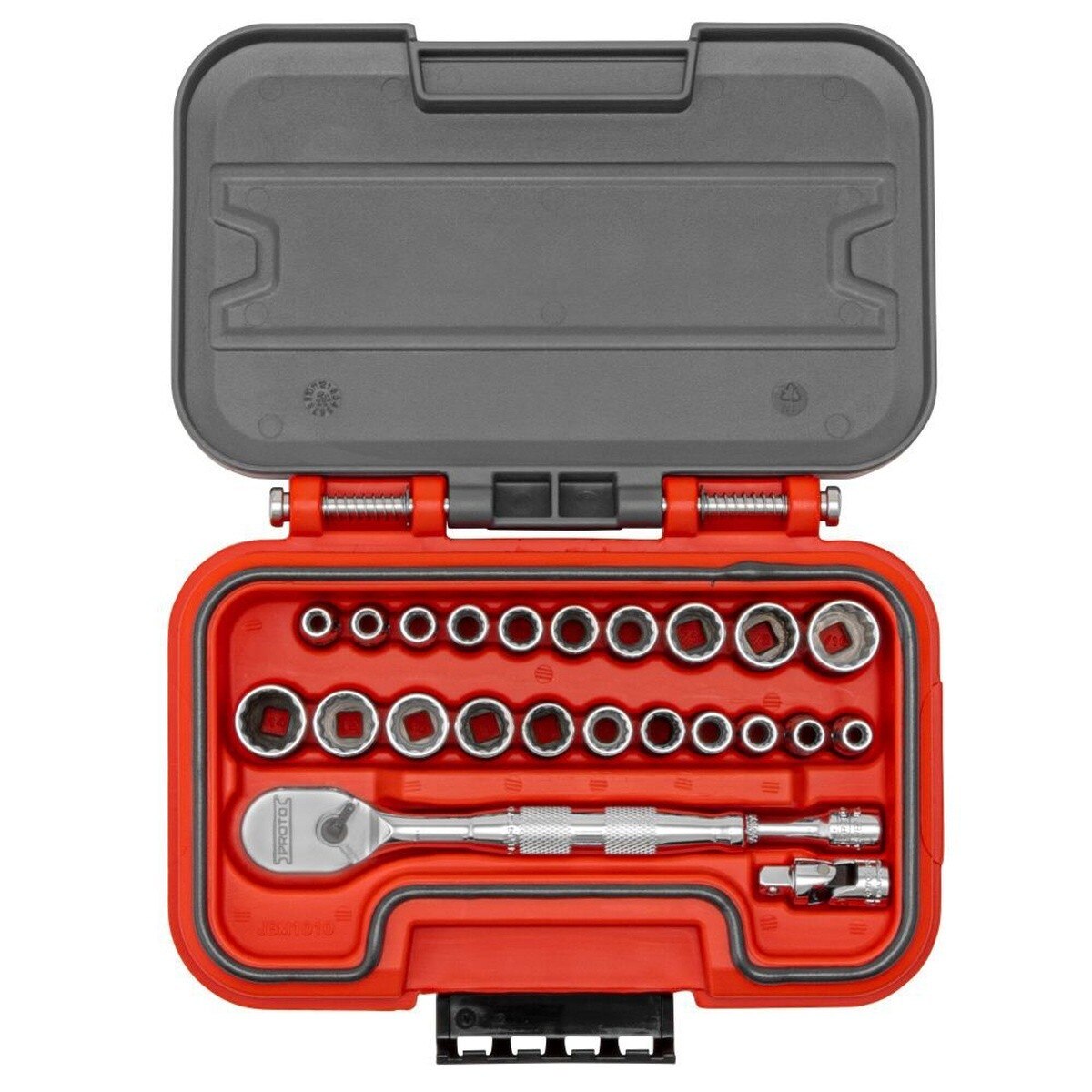 Proto J47324AS 1/4" Drive SAE and Metric 12 Point Aero Socket Set (24 Piece)
