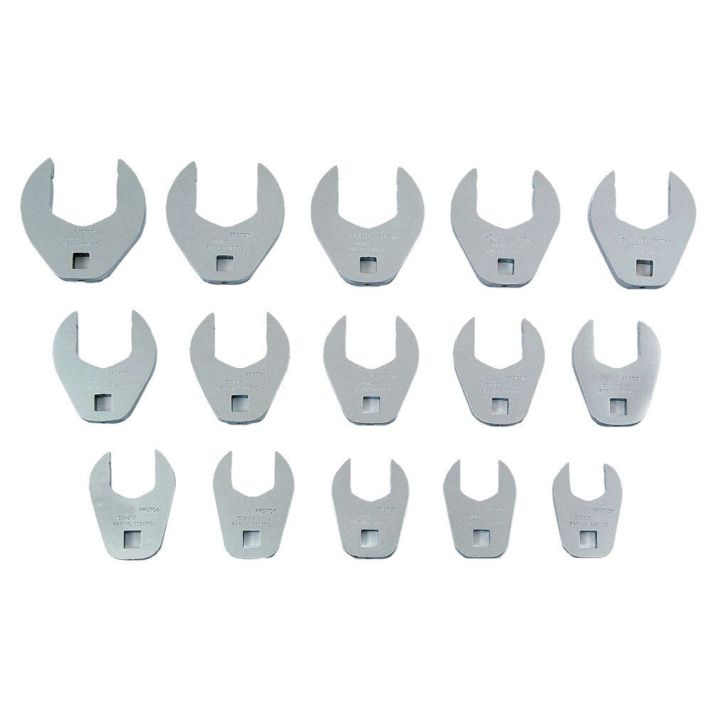 Proto J53001CF 1/2" Drive 15 Piece Crowfoot Wrench Set