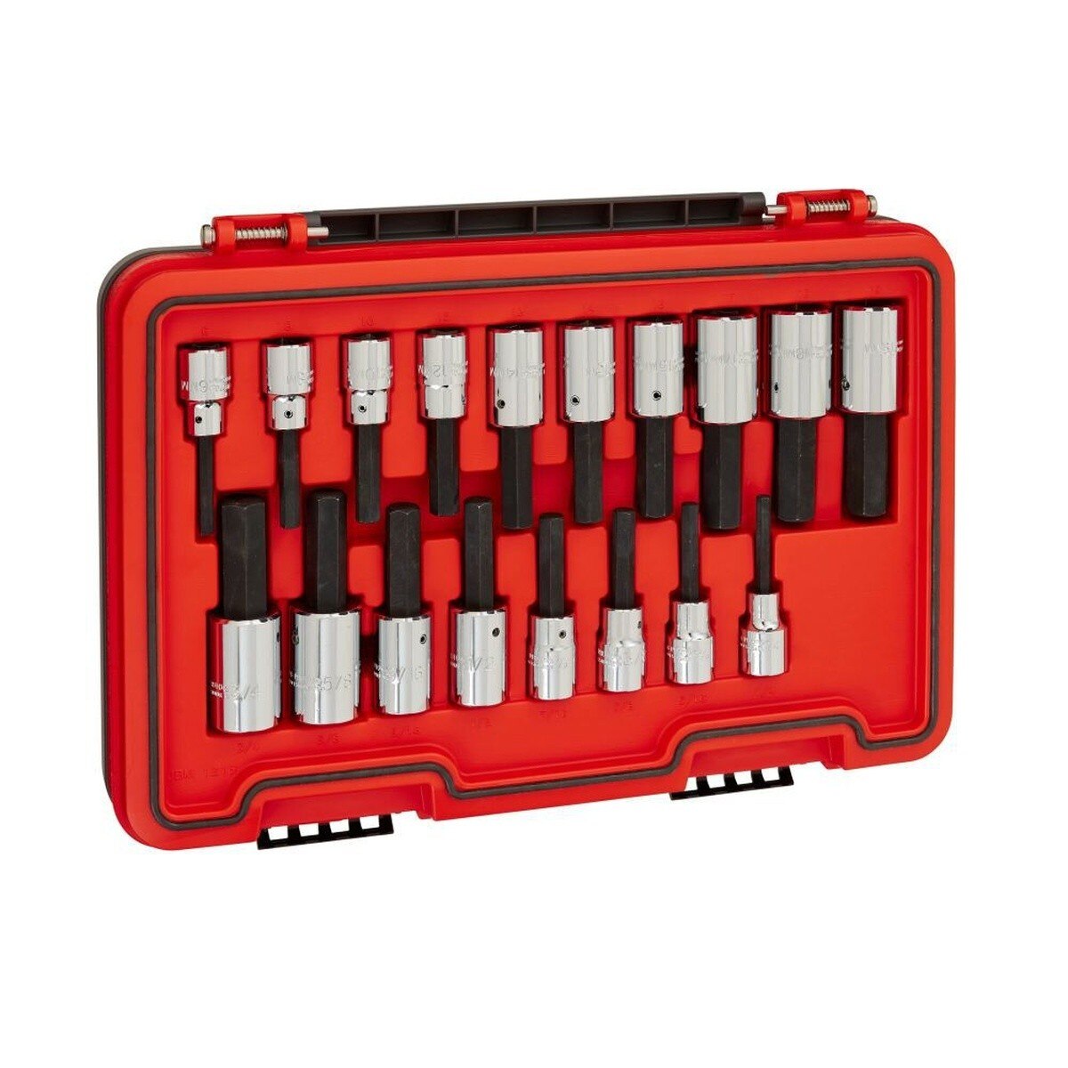 Proto J54318H Advanced Storage 1/2" Drive SAE and Metric Hex Bit Socket Set (18 Piece) - 2