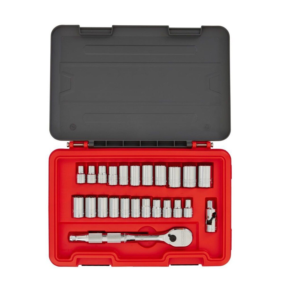 Proto J54325AS 1/2" Drive SAE and Metric 12-Point Aero Socket Set (25 Piece)