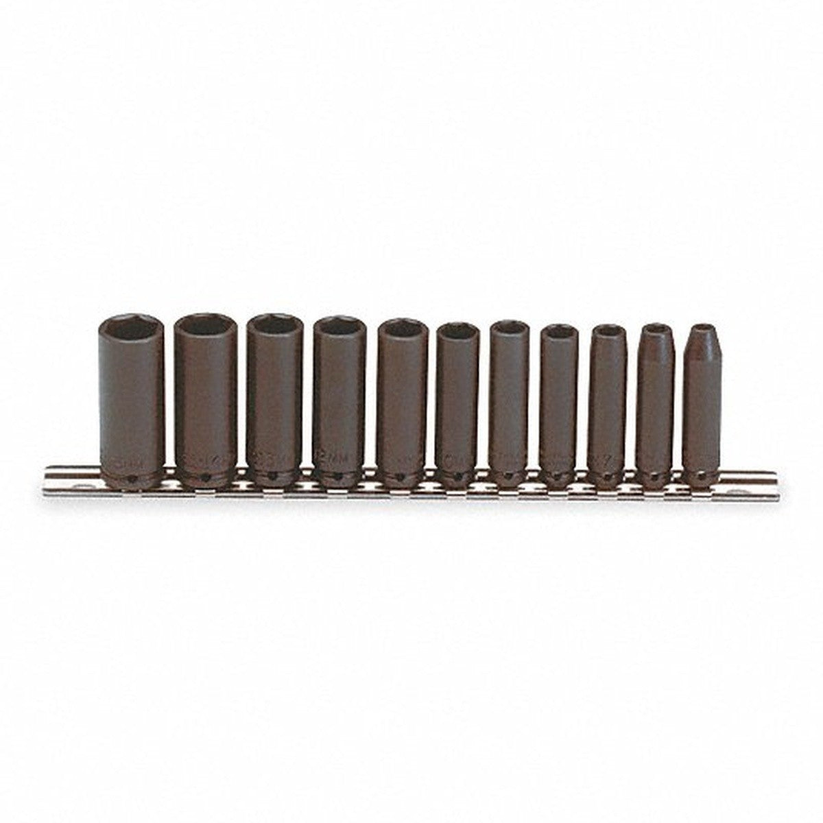 Proto J69212 1/4" Drive 6-Point Metric Deep Impact Socket Set (11 Piece)