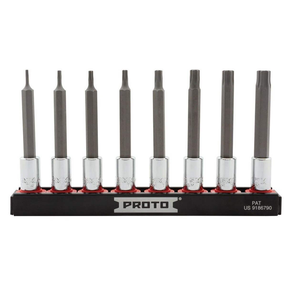 Proto J7440R8MM 1/4" Drive Metric Hex Bit Socket Set (8 Piece)