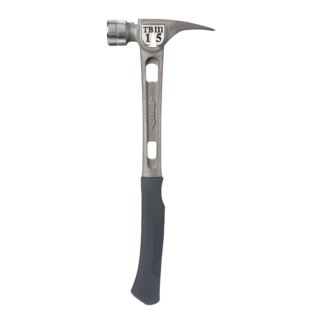 Stiletto TB3SC 15oz Ti-Bone III Titanium Hammer, Smooth Face/Curved Ha