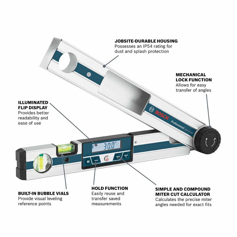 Bosch GAM 220 MF Digital Angle Finder - 2