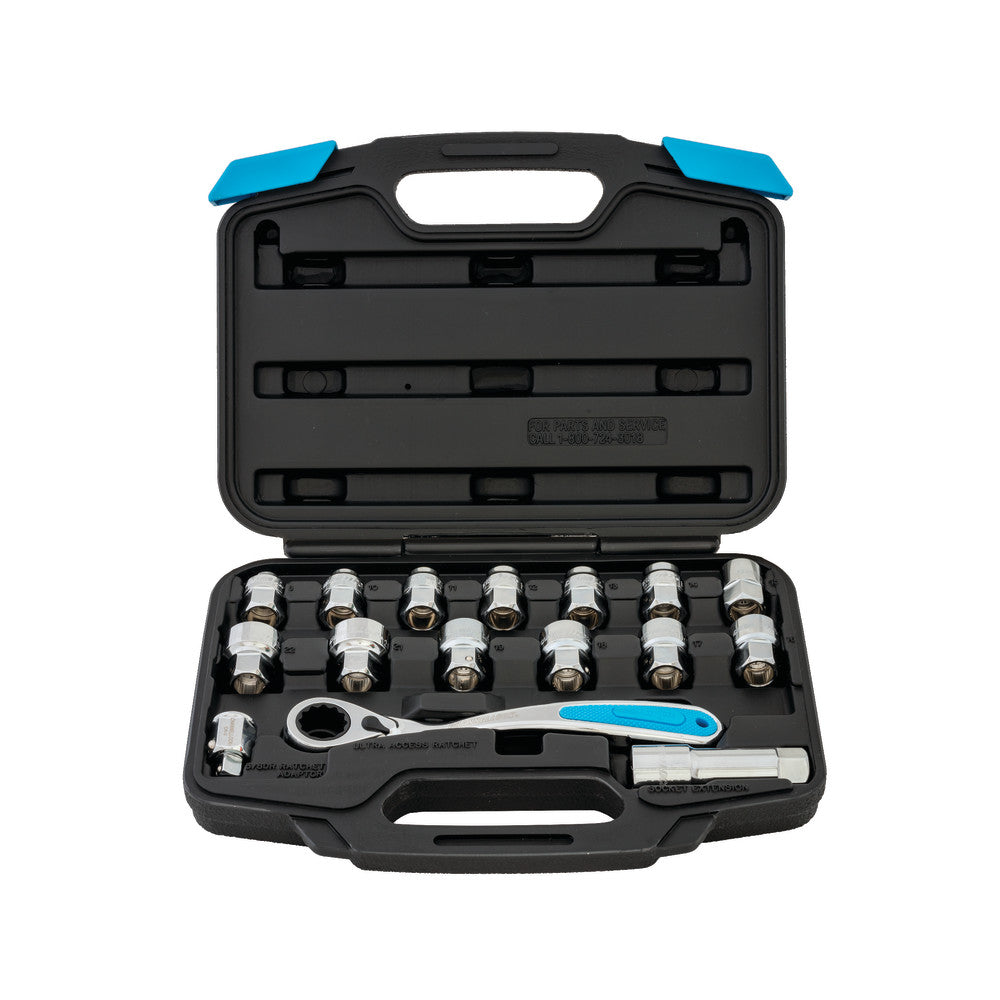 Channellock 39100 16pc Ultra Acress Socket Set, Uni-fit, Pass-Thru - 2
