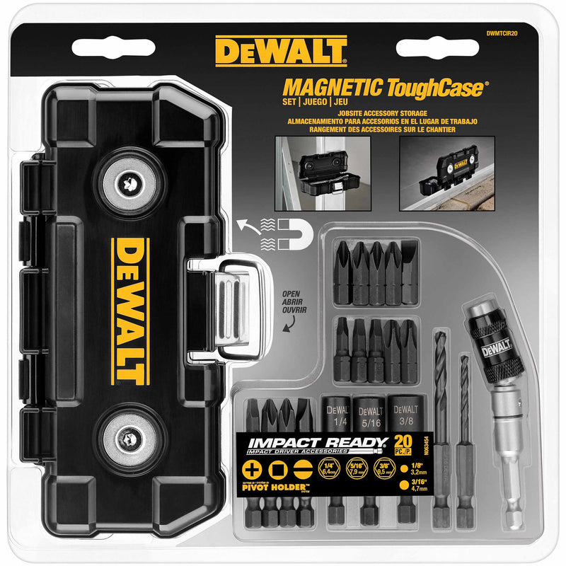 DeWalt DWMTCIR20 20-Pc. Impact Ready Magnet Tough Case Set - 8