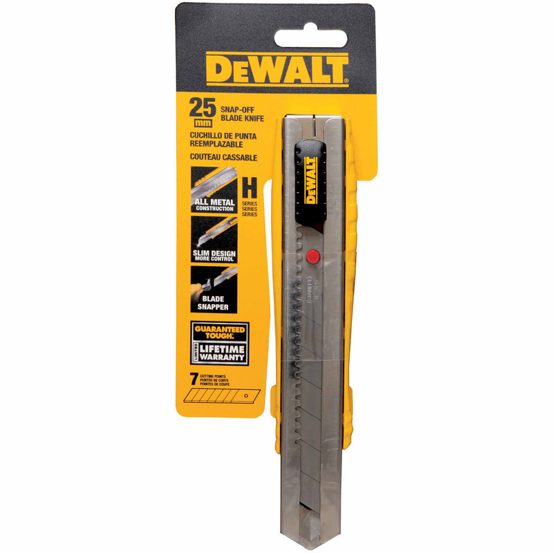 DeWalt DWHT10045 25mm Single Blade Snap-Off Knife - 3