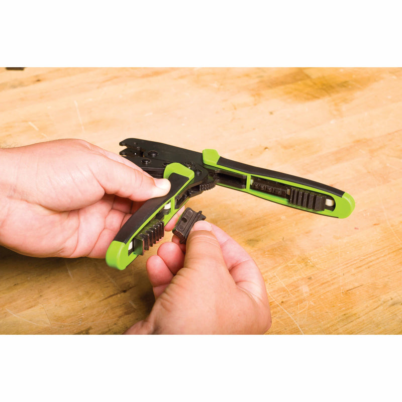 Greenlee K210 Crimping Tool with 10873, 10874, and 10875 Die Sets - 2