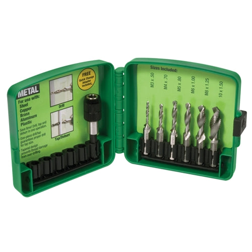 Greenlee DTAPKITM 6-Piece Metric Drill / Tap Set