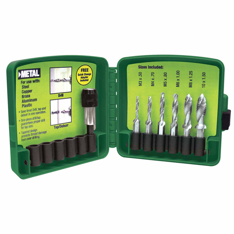 Greenlee DTAPKITM 6-Piece Metric Drill / Tap Set - 3