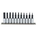 Proto J4770-11 1/4" Drive 11 Piece Hex Bit Set