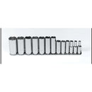 Proto J52114 3/8 Drive 13 Pc. Deep Socket Set - 6 Point