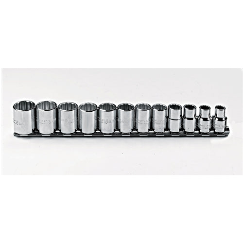 Proto J52216 3/8 Drive 12 Pc. Metric Socket Set - 12 Point