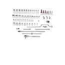 Proto J54132 1/2 Drive 65 Pc. Socket Set Tools Only - 12 Point
