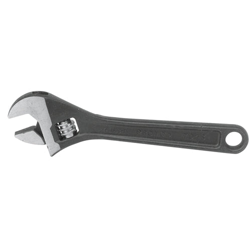 Proto J704SB Black Oxide Adjustable Wrench, 4", Plain Handle, 1/2" Jaw Capacity