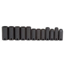 Proto J72217 3/8" DRIVE 12 PIECE METRIC DEEP IMPACT SOCKET SET - 6 POINT