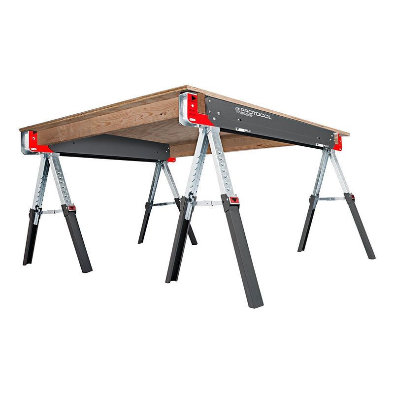 Protocol 67104 SH-042, 42" Work Table Adjustable Sawhorse - 5