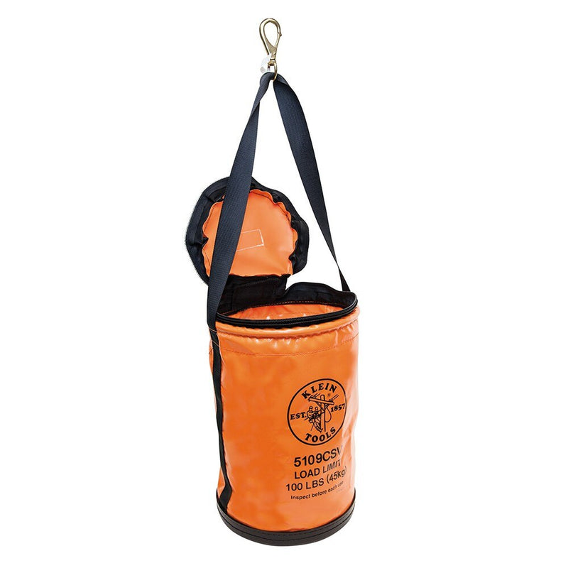 Klein 5109CSV Vinyl Top-Closing Bucket with Swivel Snap - 3