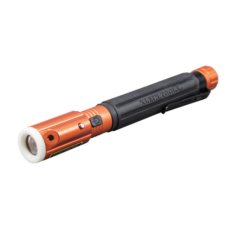 Klein 56026R Inspection Penlight w/ Laser Pointer 2X AAA RDZ