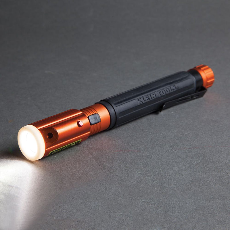 Klein 56026R Inspection Penlight w/ Laser Pointer 2X AAA RDZ - 6