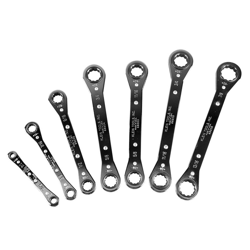 Klein Tools 68222 Ratcheting Box Wrench Set, 7-Piece - 3