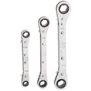 Klein 68244 Reversible Ratcheting Box Wrench Set, 3-Piece