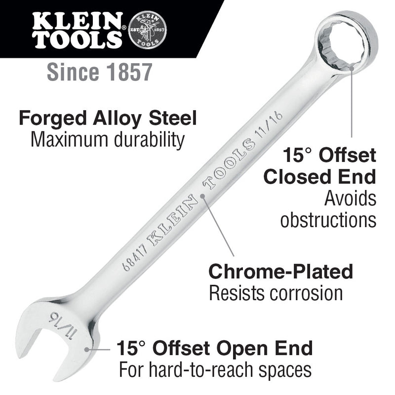 Klein Tools 68400 Combination Wrench Set, 7-Piece - 2