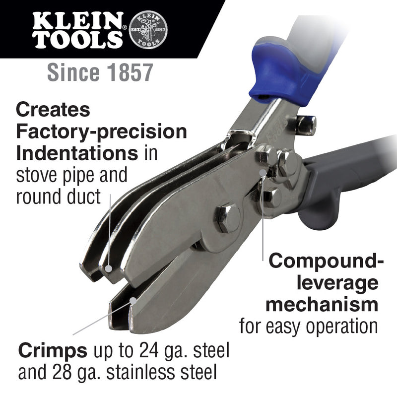 Klein 86520 5 Blade Duct Crimper - 3