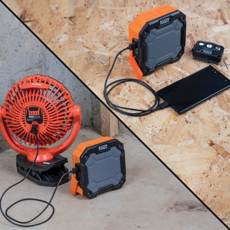 Klein AEPJS3 Bluetooth Jobsite Speaker with Magnet and Hook - 9