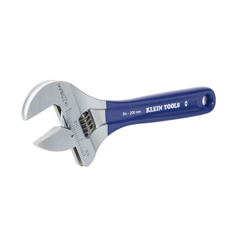 Klein D509-8 Adjustable Wrench, Extra-Wide Jaw, 8" - 3