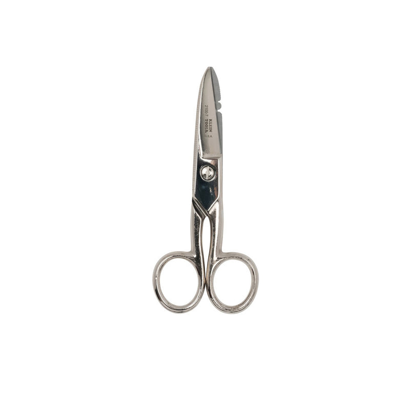 Klein 2100-7 Electrician's Scissors, Nickel Plated - 2