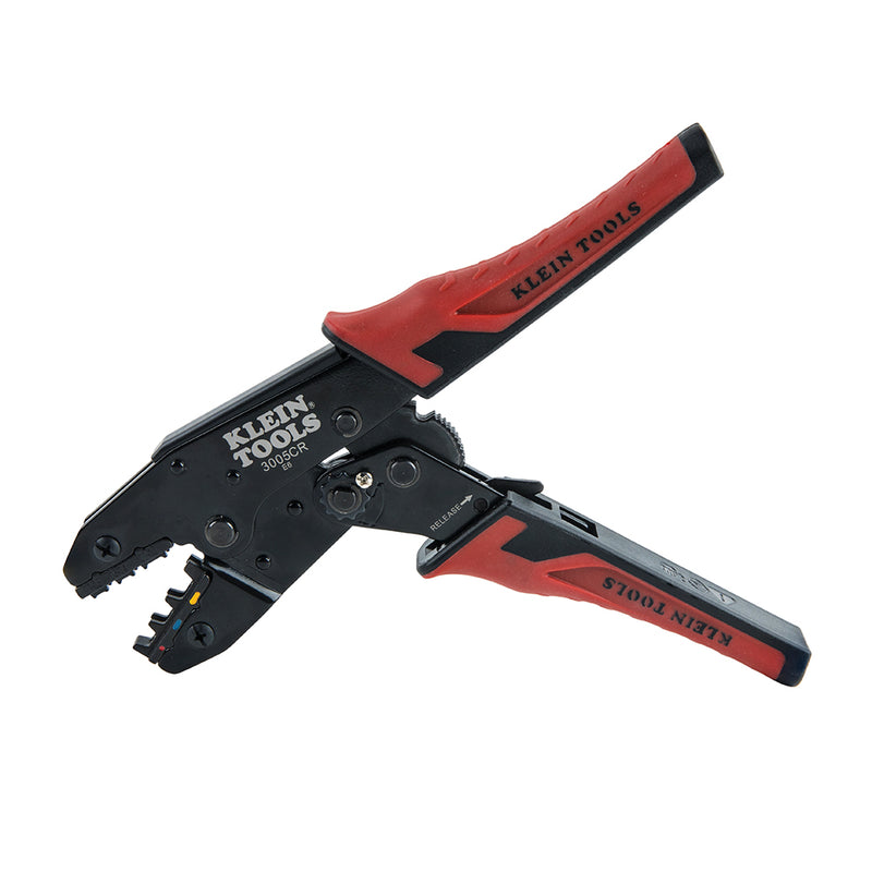 Klein 3005CR Ratcheting Crimper, 10-22 AWG - Insulated Terminals - 4