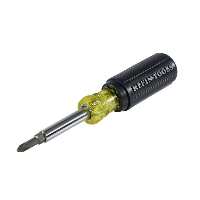 Klein Tools 32476 Multi-Bit Screwdriver / Nut Driver, 5-in-1, Phillips, Slotted Bits - 4