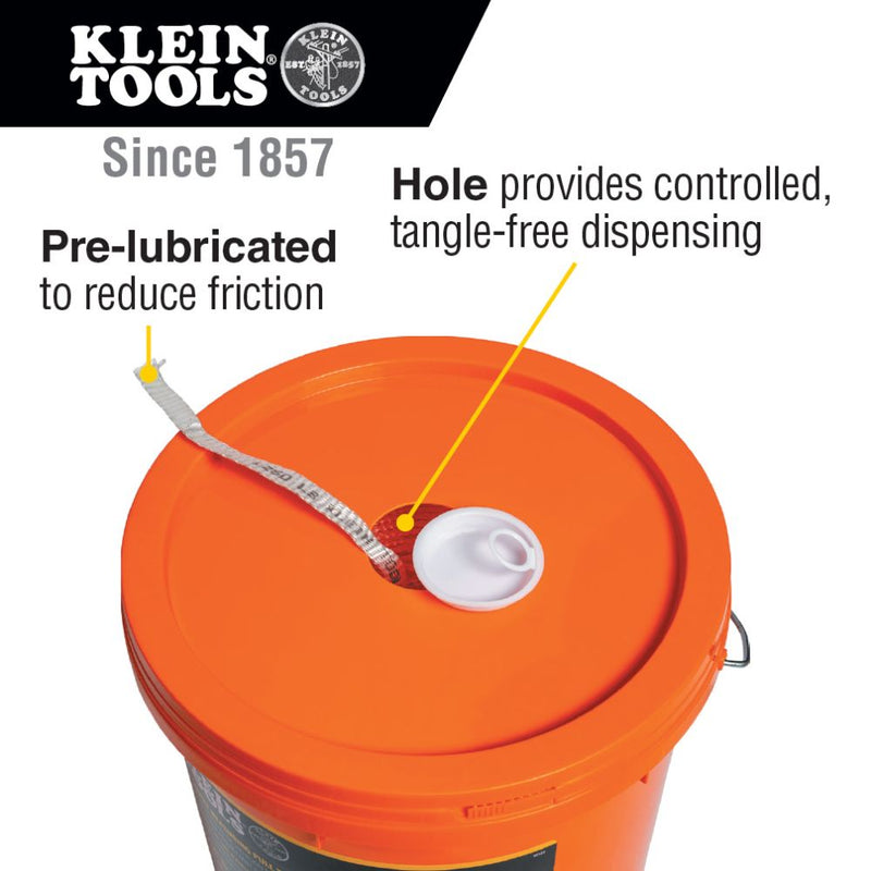 Klein 50131 Conduit Measuring Pull Tape, 1800-Pound x 1300' - 3