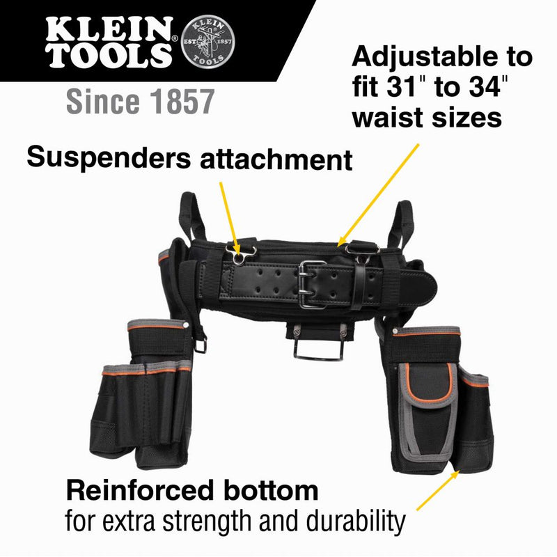 Klein 55427 Tradesman Pro Electrician's Tool Belt, Medium - 4