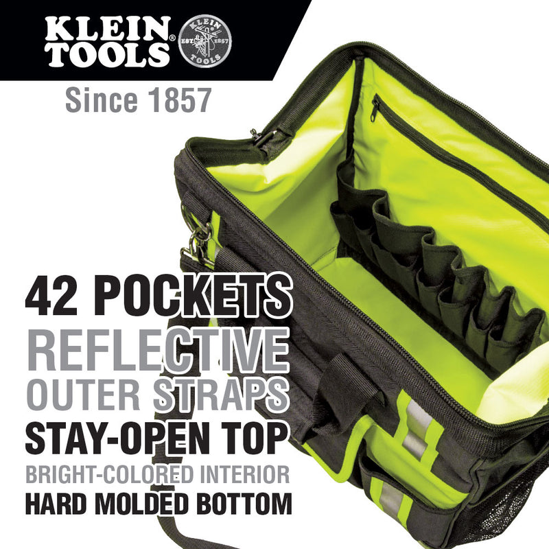 Klein 55598 Tradesman Pro High-Visibility Tool Bag - 7