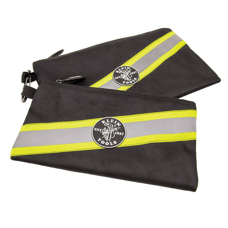 Klein 55599 High Visibility Zipper Bags, 2-Pack