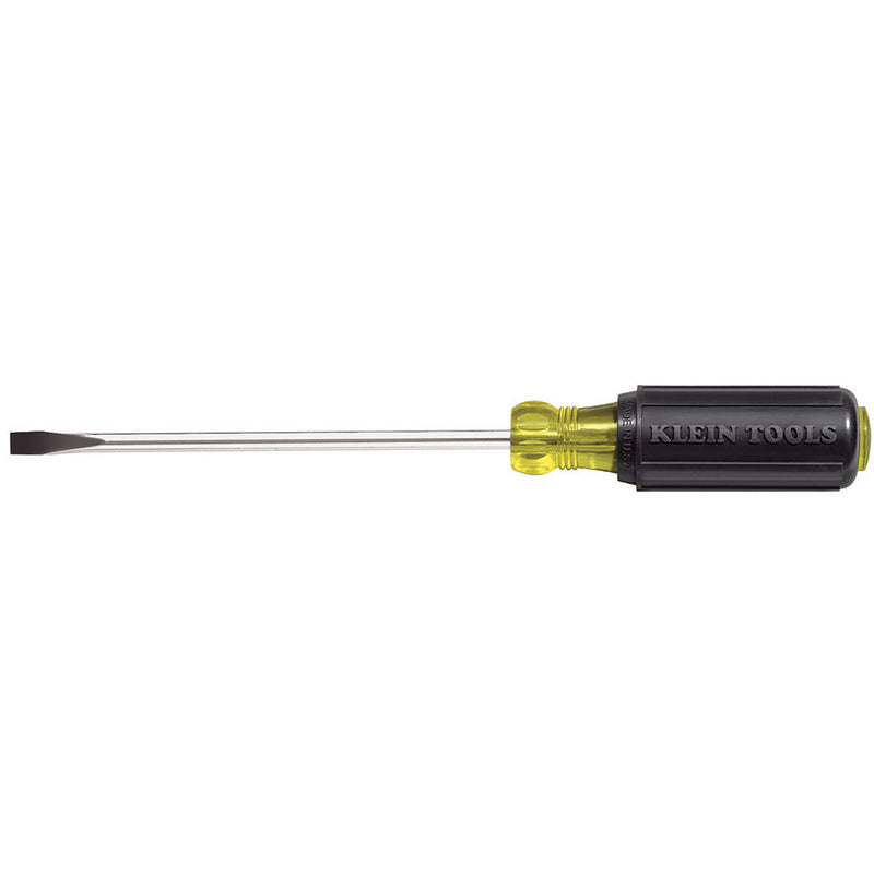 Klein Tools 605-6 1/4" Cabinet Tip Screwdriver, Heavy Duty, 6"