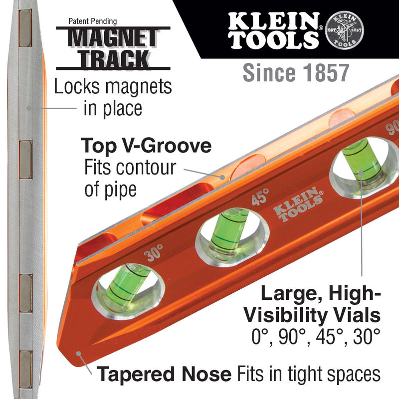 Klein 935RB Torpedo Billet Level, Rare Earth Magnet - 6