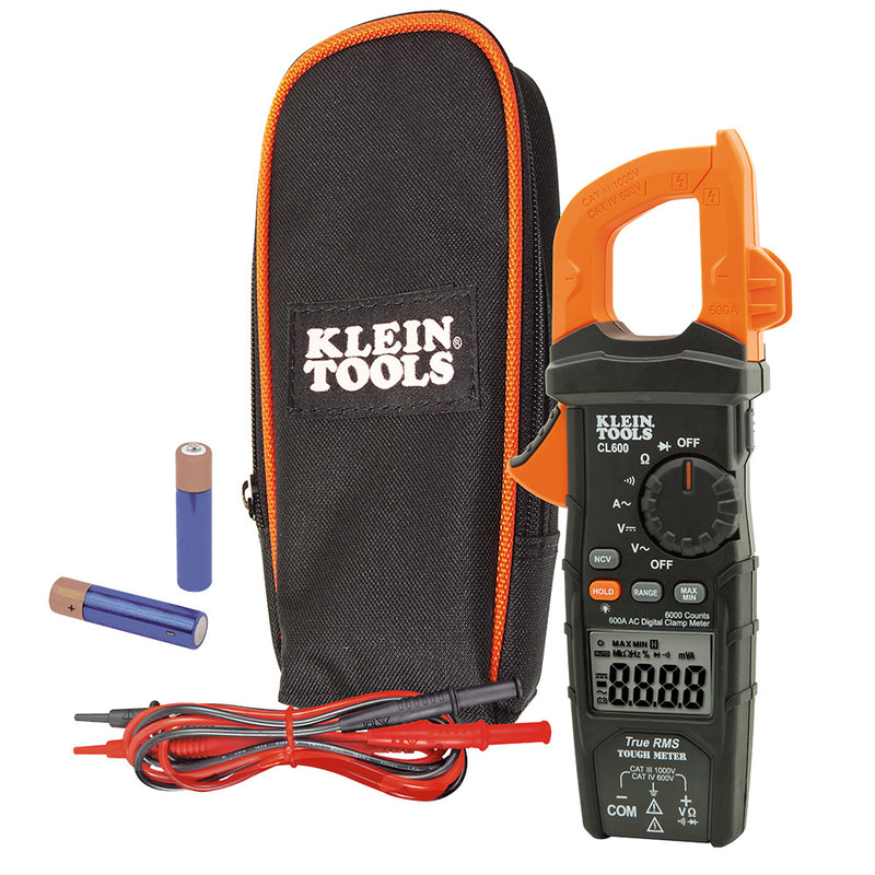 Klein Tools CL600 Digital Clamp Meter AC Auto-Ranging 600A - 2