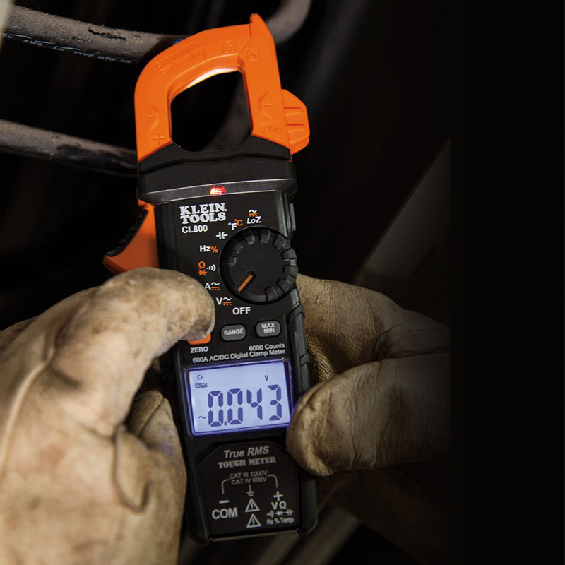 Klein Tools CL800 Digital Clamp Meter AC/DC Auto-Ranging - 6