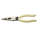 Klein Tools D203-8-GLW Pliers, Long Nose Side-Cutters, Hi-Viz, 8" - 2