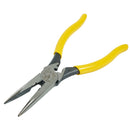 Klein Tools D203-8NCR Pliers, Long Nose Side Cutters, Strip/Crimp 8" - 2