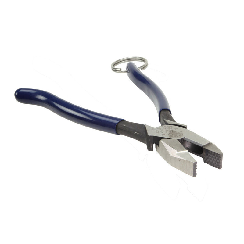 Klein Tools D213-9STT Ironworker's Pliers with Tether Ring - 4