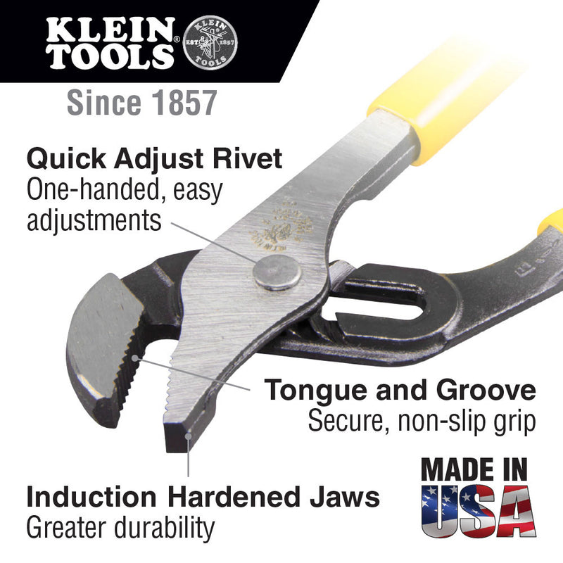 Klein Tools D502-10 Pump Pliers, 10" - 5