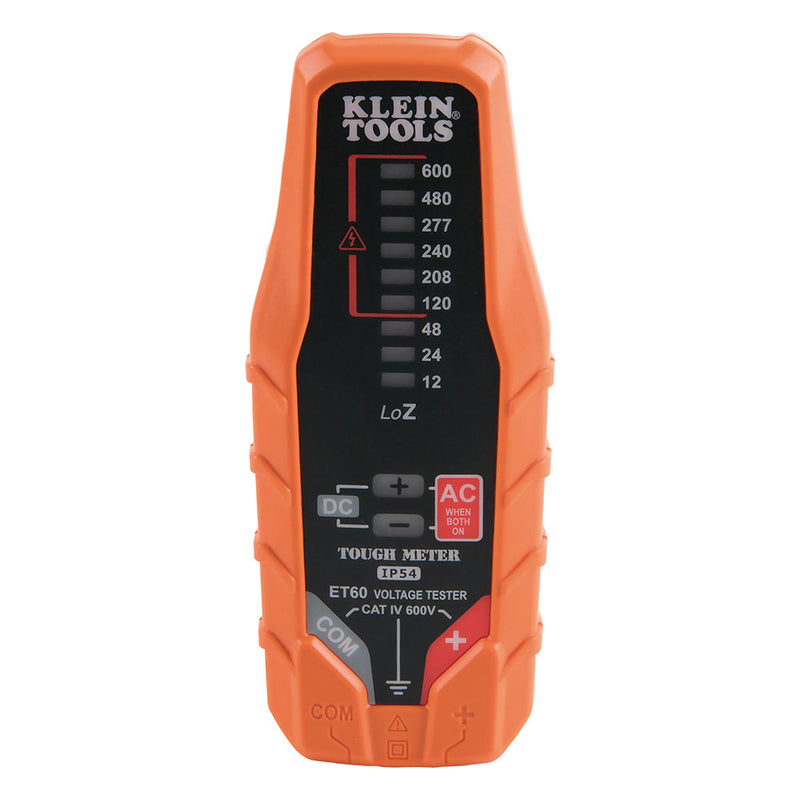 Klein ET60 Electronic AC/DC Voltage Tester, 12 to 600V - 3